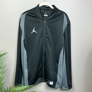 Black & Gray Retro Nike Jordan Warm Up Jacket size L